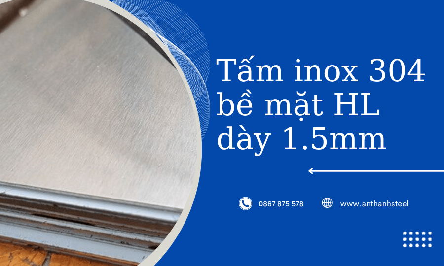 inox 304 dày 1.5mm