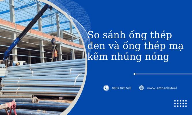 thép đen và thép mạ kẽm