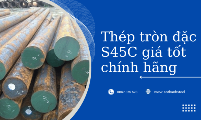 thép tròn đặc s45c