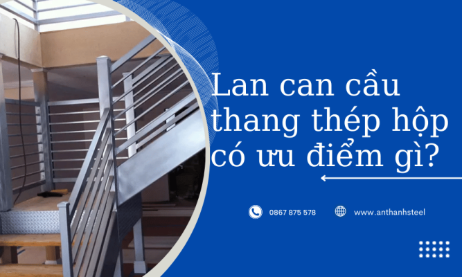 cầu thang thép hộp