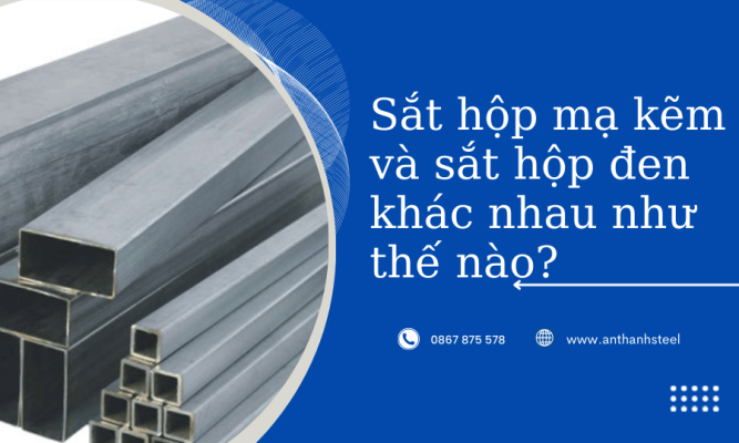 sắt mạ kẽm và sắt đen